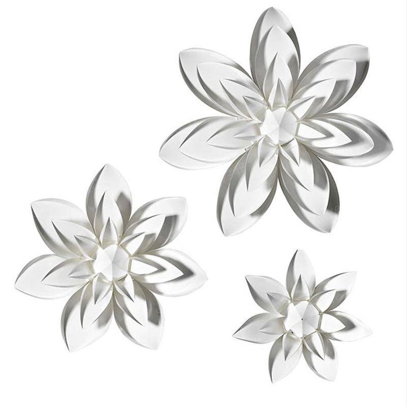 pendant light modern white flower petal design