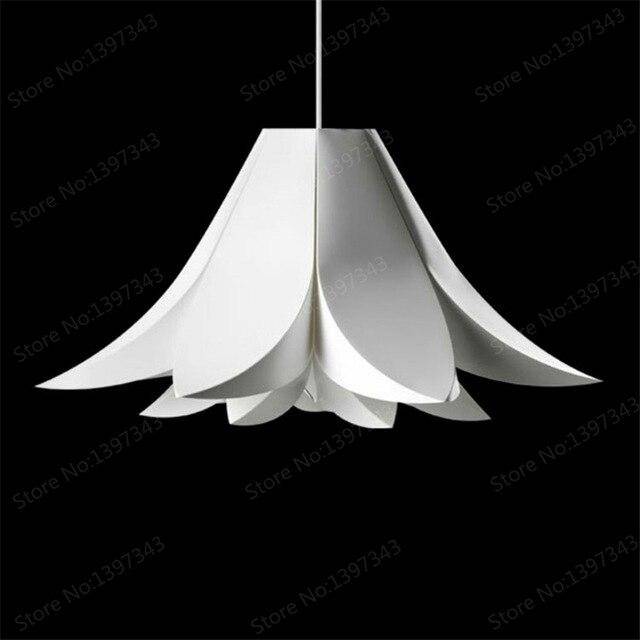 pendant light modern white flower petal design