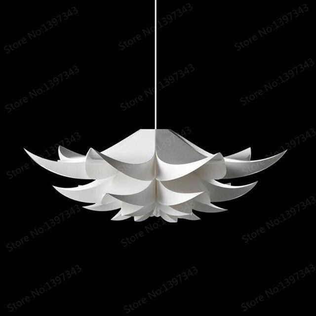 pendant light modern white flower petal design