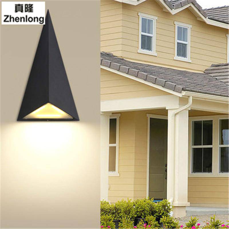 wall lamp waterproof LED triangular design wall lamp