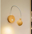 Applique murale 3W dirigeable en bois