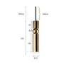 Suspension design LED tube doré avec boule