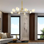 Lustre design LED doré Living
