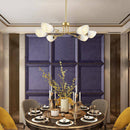 Lustre design LED doré Living