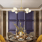 Lustre design LED doré Living