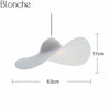 Suspension design LED blanche ondulée Hat