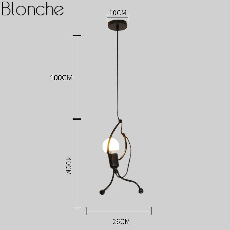 Suspension en forme de bonhomme noir - vue 7 sur 6