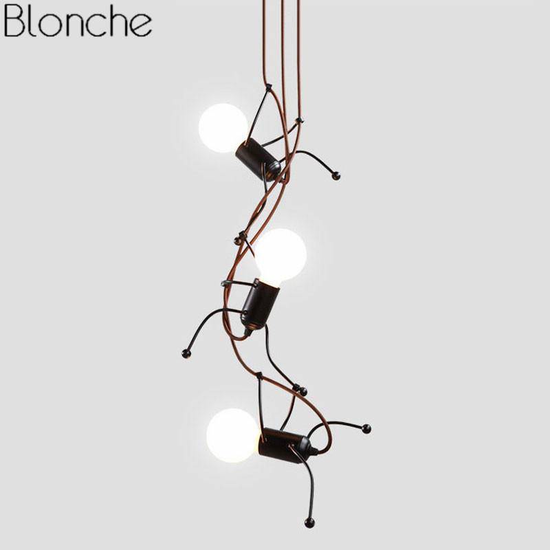 Suspension en forme de bonhomme noir - vue 5 sur 6