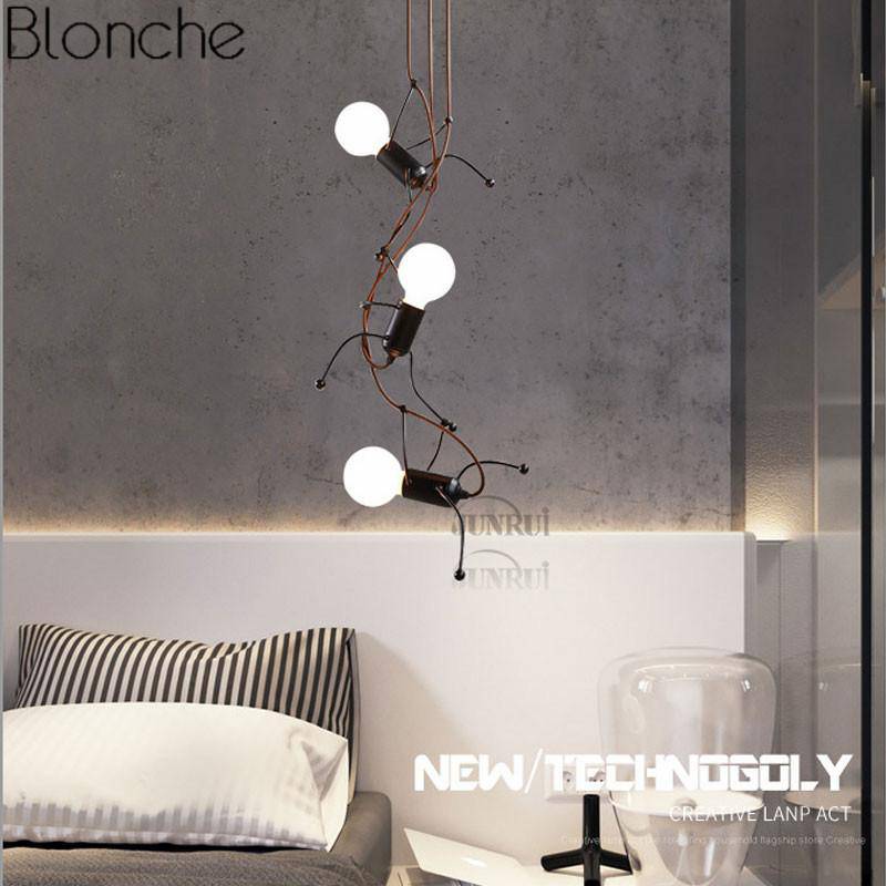 Suspension en forme de bonhomme noir - vue 4 sur 6