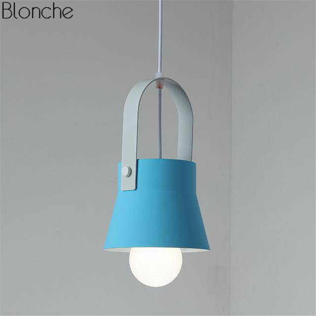 pendant light metal design with LED Macaron