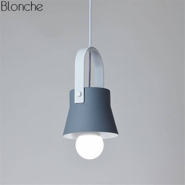 pendant light metal design with LED Macaron