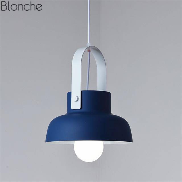 pendant light metal design with LED Macaron