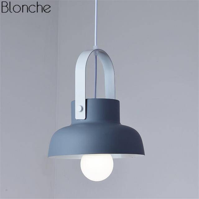 Suspension design en métal à LED Macaron - vue 14 sur 19