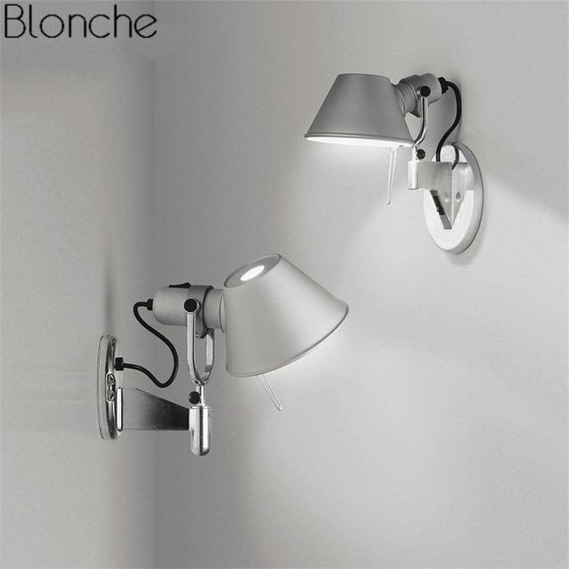 Applique murale à LED argenté ajustable Hat