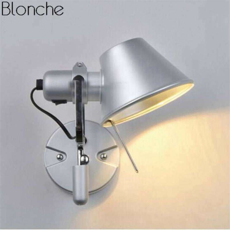 Applique murale à LED argenté ajustable Hat