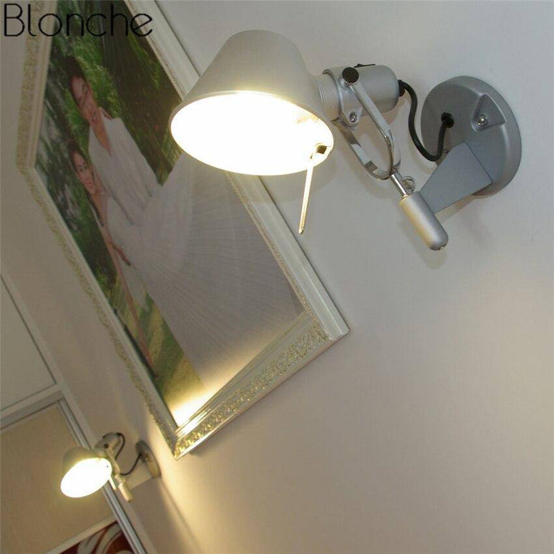 Applique murale à LED argenté ajustable Hat