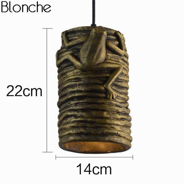 Suspension LED en ciment avec grenouille Frog - vue 5 sur 7