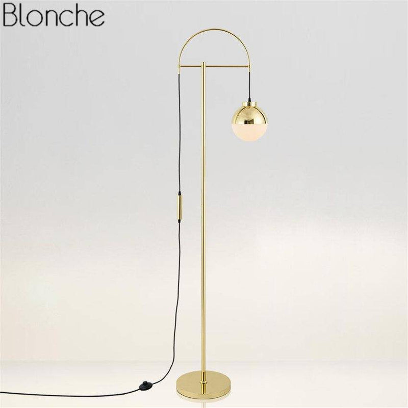 Lampadaire design LED doré moderne Iron