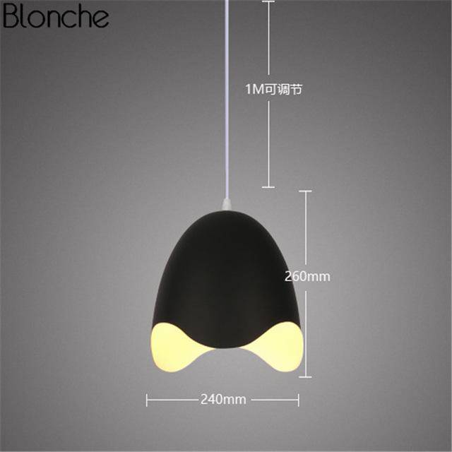 Lámpara de suspensión design Macarrón de huevo abierto con LED