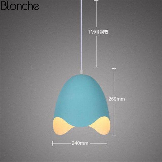 Design LED pendant light Open Egg Macaron