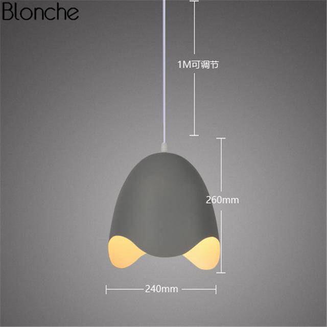 Design LED pendant light Open Egg Macaron