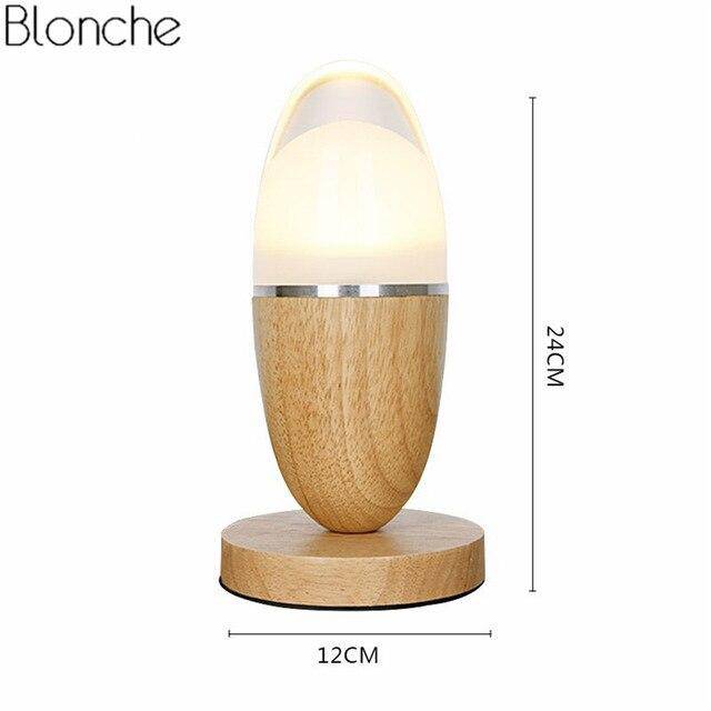 Lámpara de mesa LED moderna estilo Egg