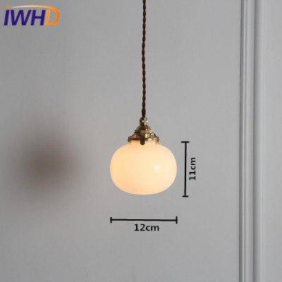 Glass and gold metal LED pendant light Verre