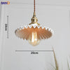 Suspension LED métal doré et épouvantail blanc