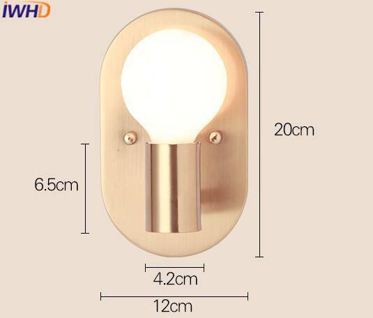 wall lamp gold LED wall light Copper