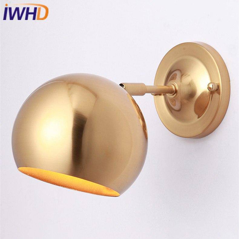 Applique murale design boule dorée à LED Arandela - vue 4 sur 4