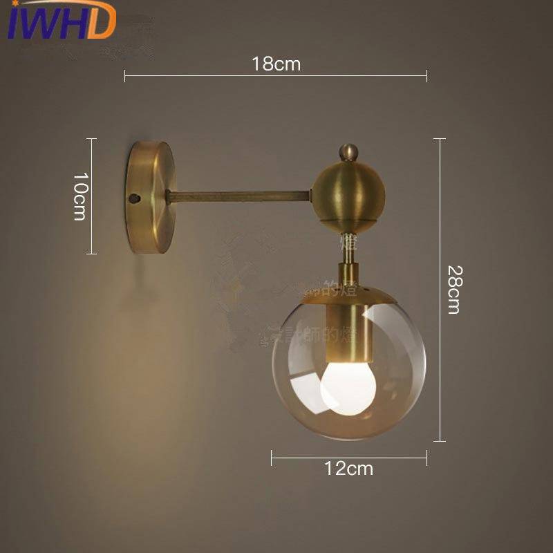 wall lamp Nordic LED wall design in gold