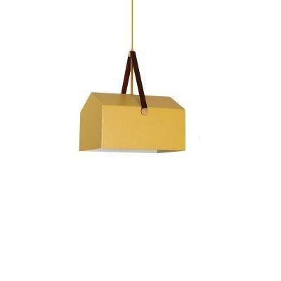 Design pendant light in the shape of a colorful house