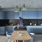 Suspension design en forme de maison de couleur