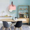 Suspension design en forme de maison de couleur