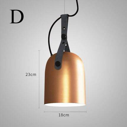 Suspension design LED avec abat-jour en métal arrondi Loft