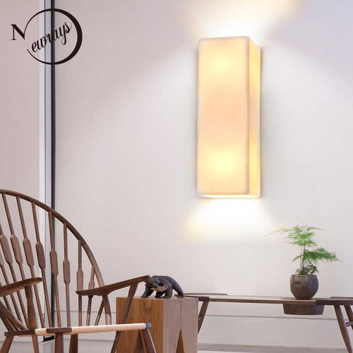 wall lamp Ceramic LED wall design in geometric style