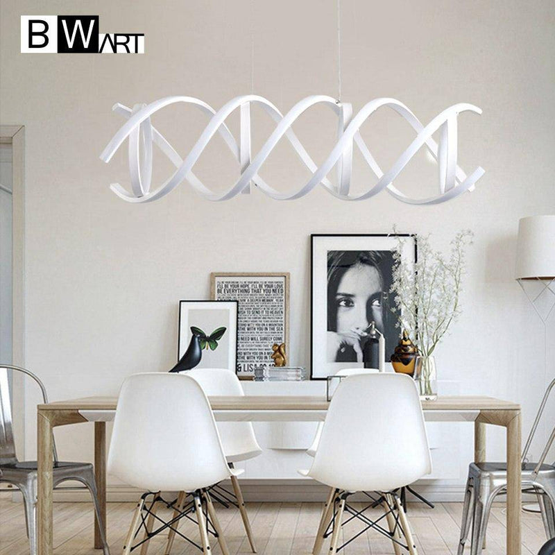 Suspension design LED en spirale Bwart
