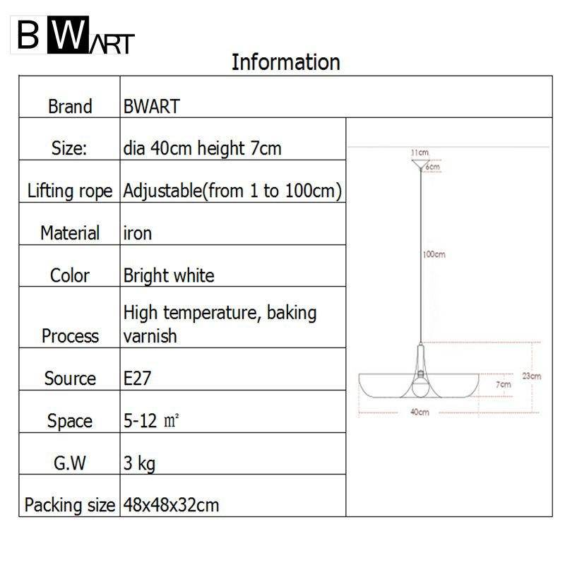 Suspension LED design arrondie Country Bwart