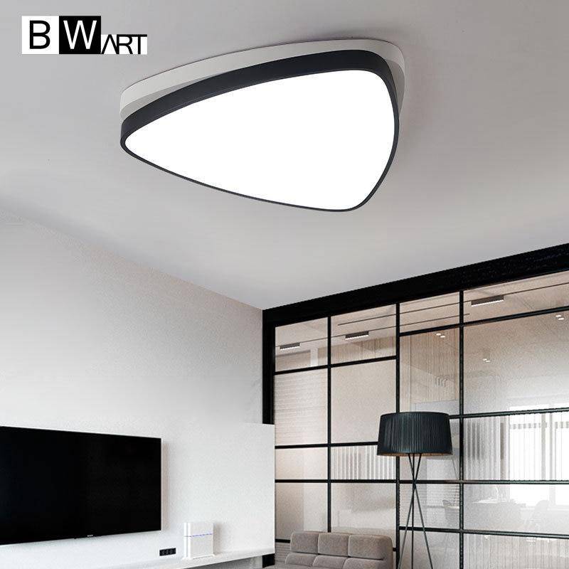 Lámpara de techo LED de triángulo redondeado Bwart en dos tonos
