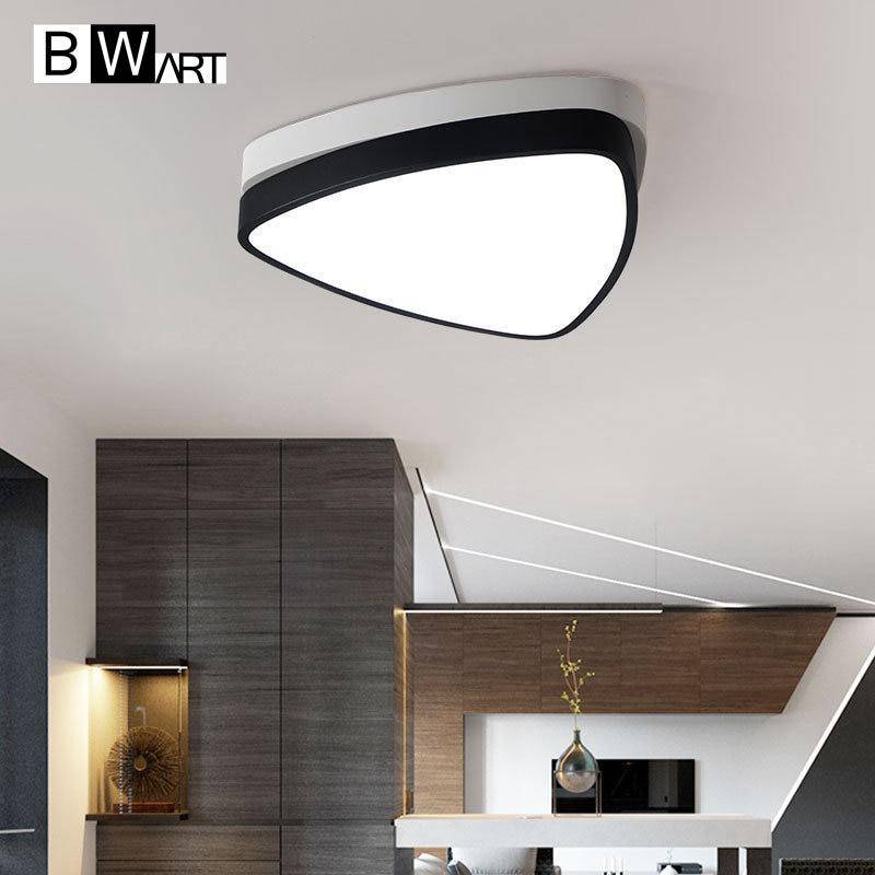 Plafonnier LED triangle arrondi bicolore Bwart