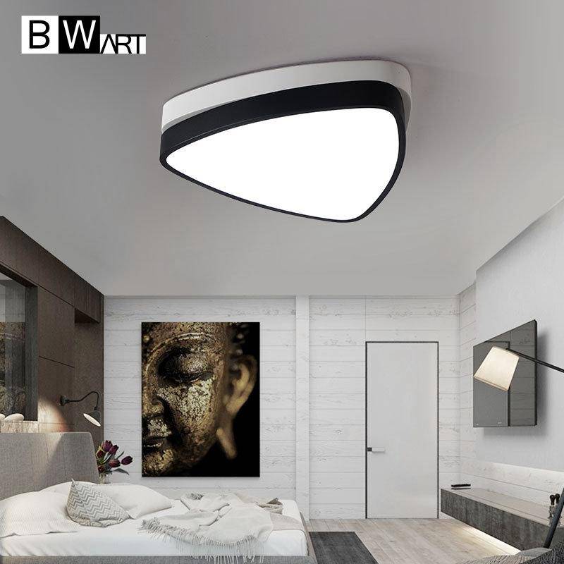 Lámpara de techo LED de triángulo redondeado Bwart en dos tonos
