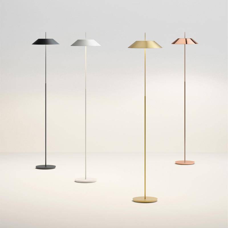 Lampadaire design abat-jour conique de couleur Contemporary