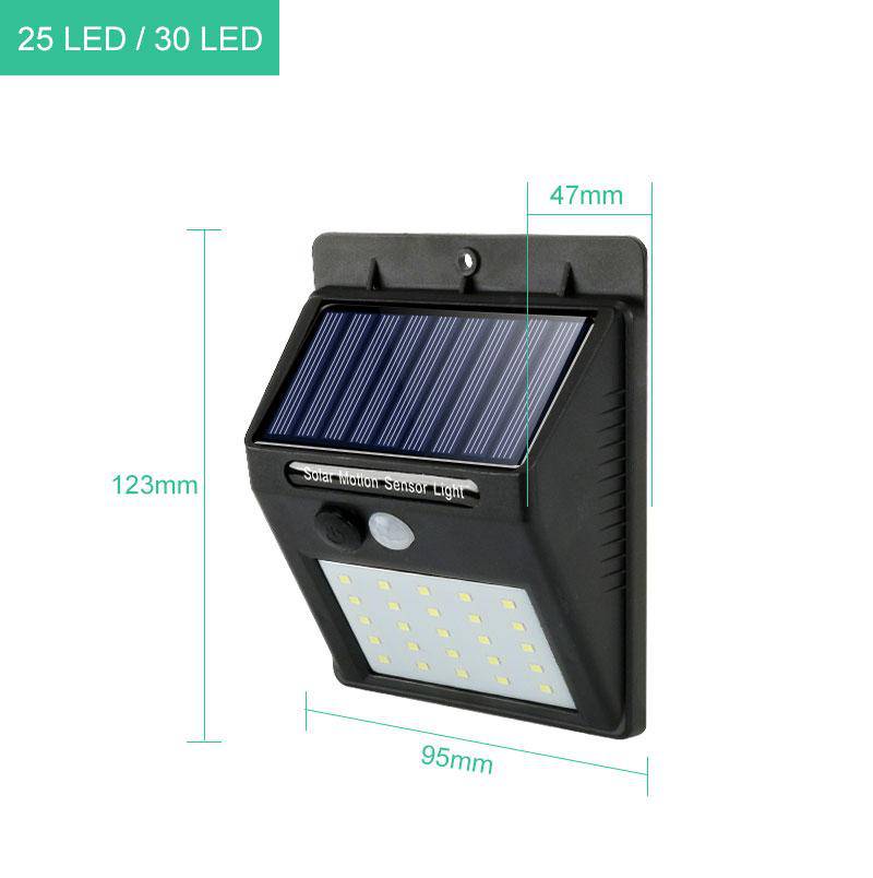 wall lamp outdoor solar LED black