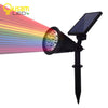 Spot 7 LED extérieur solaire à lumière colorée