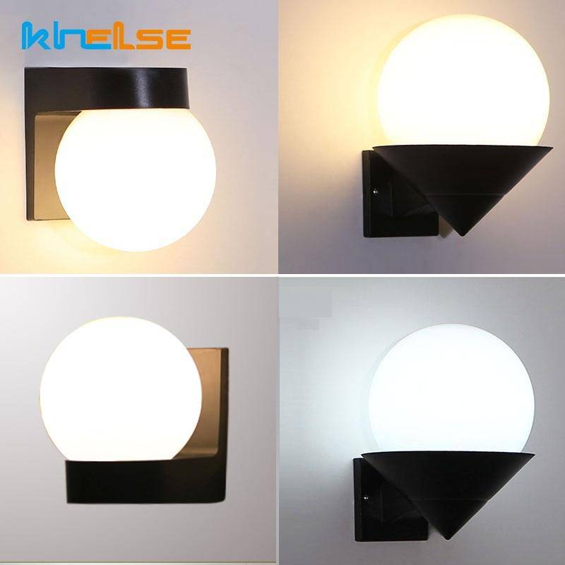 wall lamp outdoor LED base and ball Acrylic