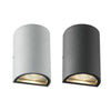 Applique extérieur LED design arrondi en aluminium (noir ou gris)