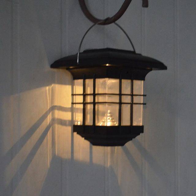 Lanterne extérieur LED verre et métal Hanging