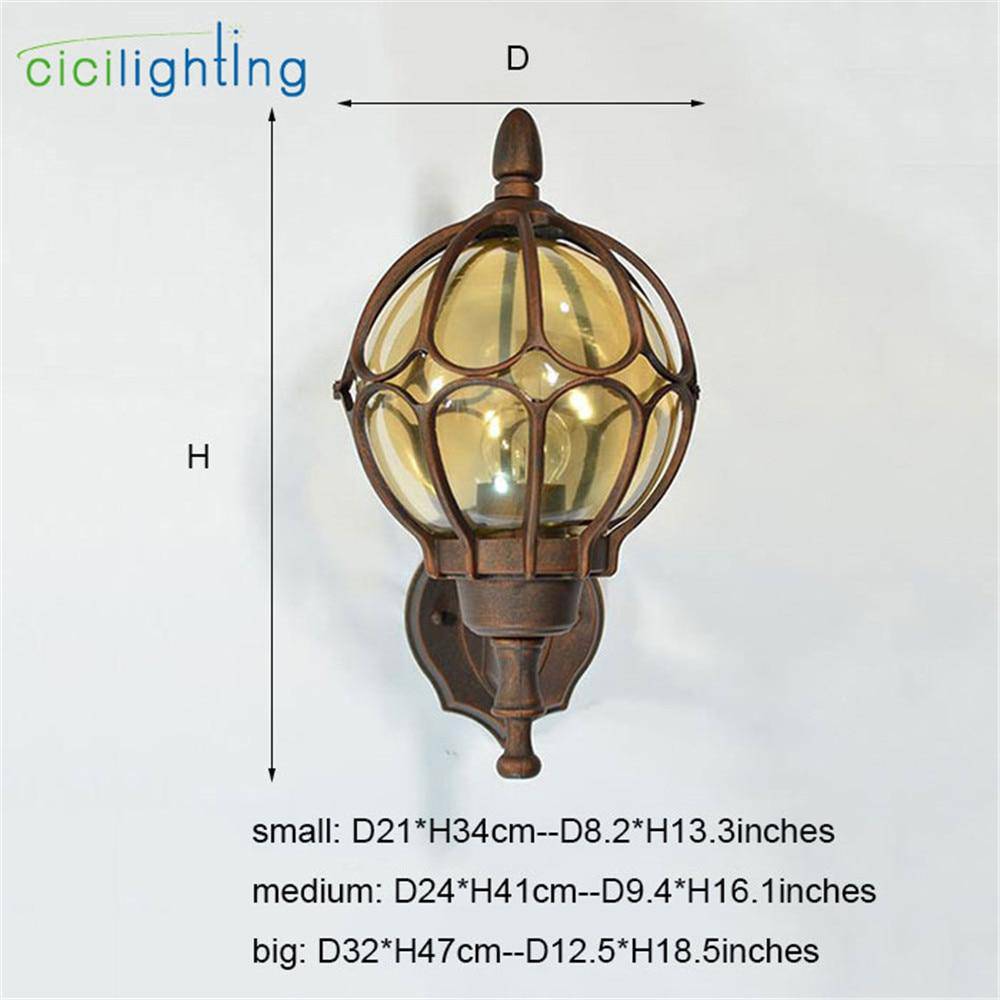 Applique rustique et antique en cage European - vue 6 sur 8
