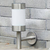Applique extérieur LED chromée solaire