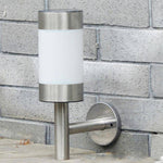 Applique extérieur LED chromée solaire